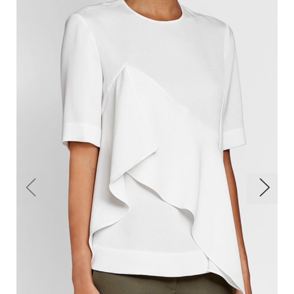 Crepe Top with Ruffles Diane Con Furstenberg